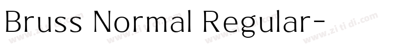 Bruss Normal Regular字体转换